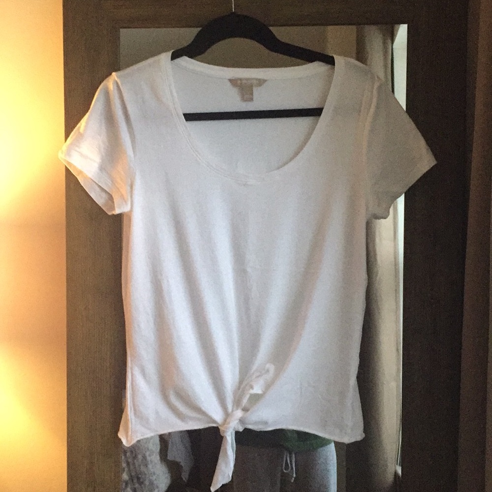 Banana Republic Tie Front Tee